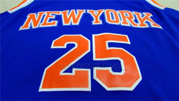 Camiseta New York Knicks Derrick Rose #25 Azul